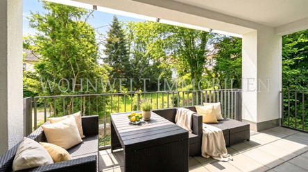 Blick über den Balkon