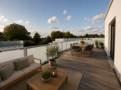 Beispieleinrichtung Dachterrasse