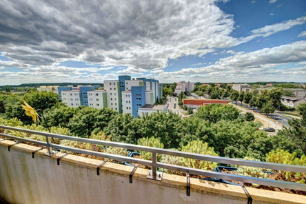 Blick vom Balkon