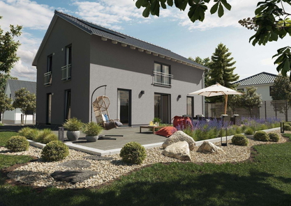Landhaus Modern Gartenansicht