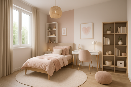 Schlafzimmer WHG 16 .mit KI erstellt