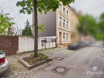Seitenansicht des Hauses