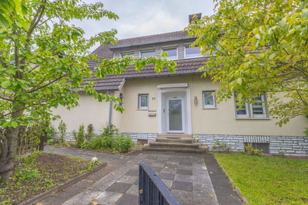 Vorderansicht des Hauses