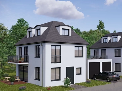Neubau-Einfamilienhaus in Bald