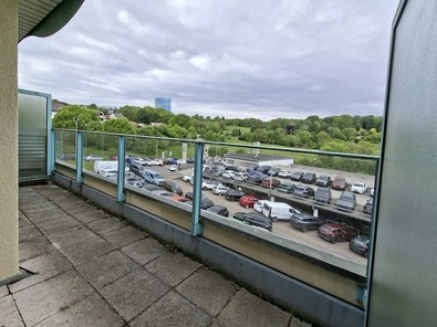 Ausblick Balkon