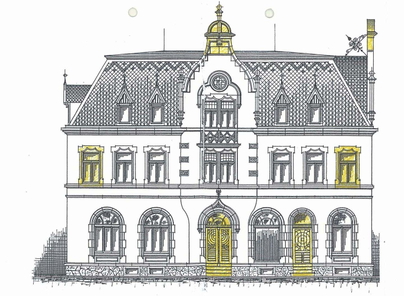 Fassade Alt Zeichnung