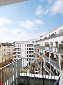 Blick vom Balkon