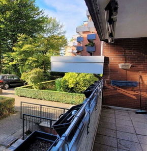 Blick vom Balkon