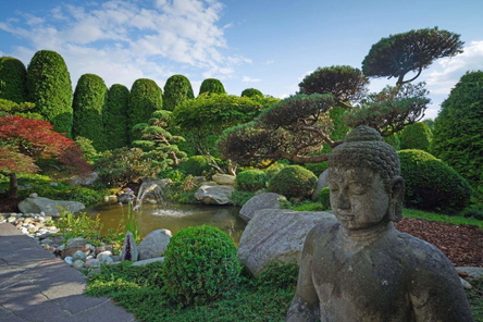 Gepflegter Japanischer Garten