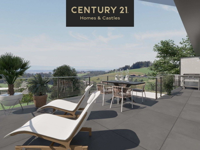 Sensationelle 27m² Dachterrasse mit unfassbarem Fernblick