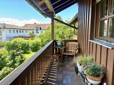 Einladender Sonnenbalkon