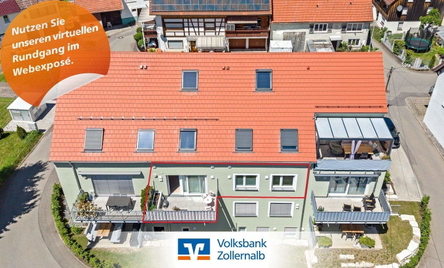 Außenansicht mit Balk