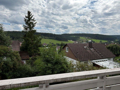 Blick vom Balkon