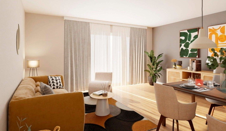 Wohnzimmer mit Essecke