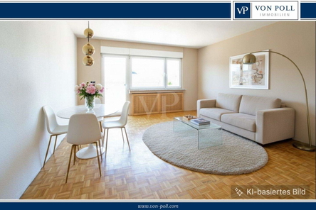 Wohnzimmer KI-gestaged