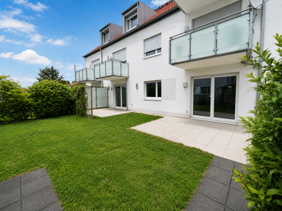 Blick zur Wohnung