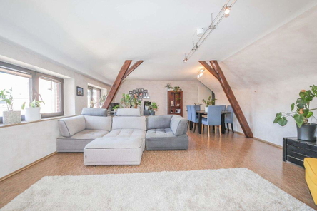 Das Wohnzimmer im Obergeschoss