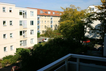 Blick vom Balkon