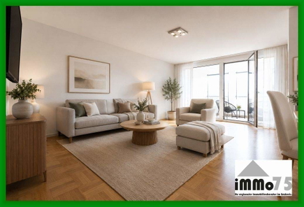 Wohnzimmer KI überarbeitet