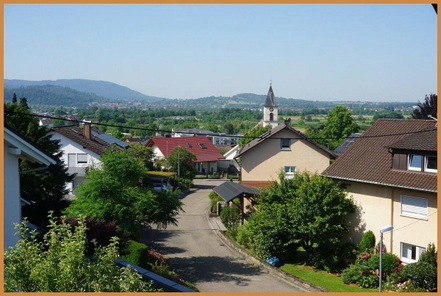 Blick vom Balkon
