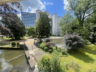 Blick vom Balkon