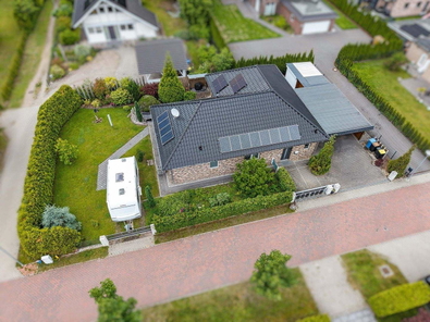 Grundstück aus der Vogelperspektive