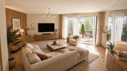 Wohnzimmer - beispielhafte Möblierung