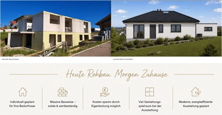 Heute Rohbau - morgen Zuhause