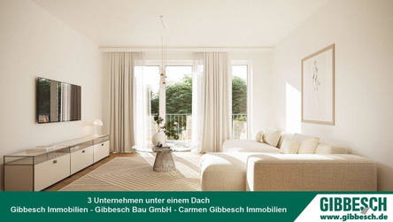 Beispiel Wohnung09 Wohnzimmer mit Logo