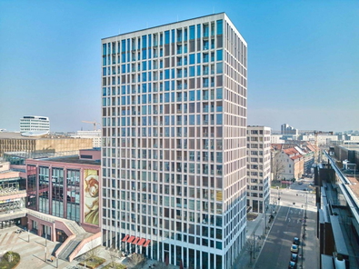 Ganz oben in der 20. Etage