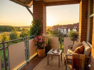 Balkon nach Westen Feierabend