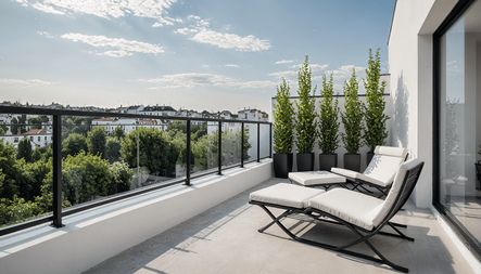 Perspektive Dachterrasse