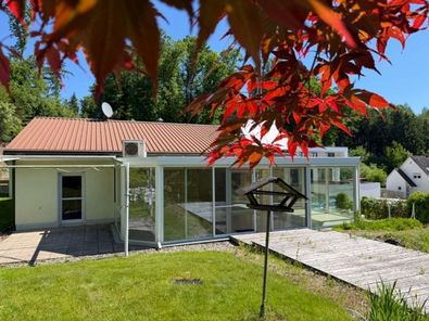 Blick auf Wintergarten