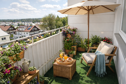 Balkon KI generiert