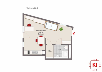Grundriss Wohnung Nr. 2