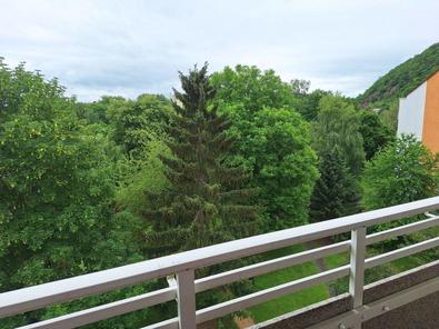 Blick vom Balkon
