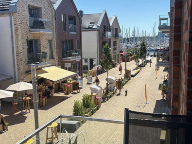 Blick zum Hafen