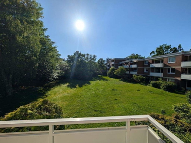 Blick aus der Wohnung