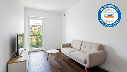 Wohnzimmer möbliert KI