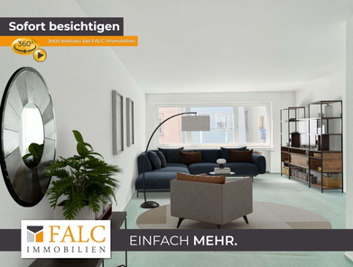 Wohnzimmer EG (virtuell möbliert)