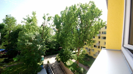 Blick aus dem Wohnzimmerfenster