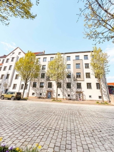 Hausansicht, Bild Effekte mit KI verbessert