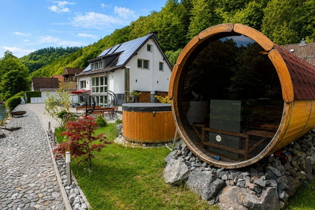 Sauna und Haus