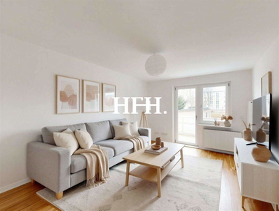 Wohnzimmer - Staging mit KI generiert