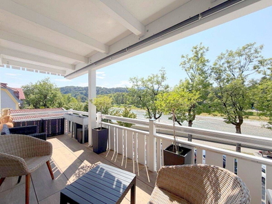 West-Balkon mit Isarblick
