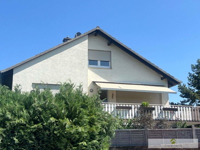 Die rückwärtige Ansicht des Zweifamilienhauses in Werl-Büderich
