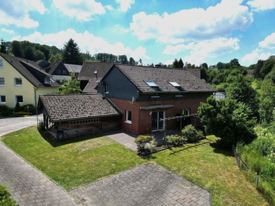 Ansicht vom Wohnhaus
