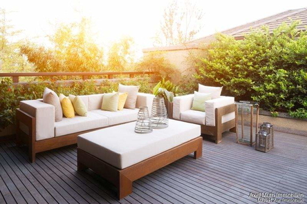 sonniger Balkon