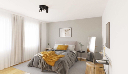 Helles und komfortables Schlafzimmer