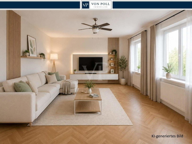 Wohnzimmer - KI-generiertes Bild